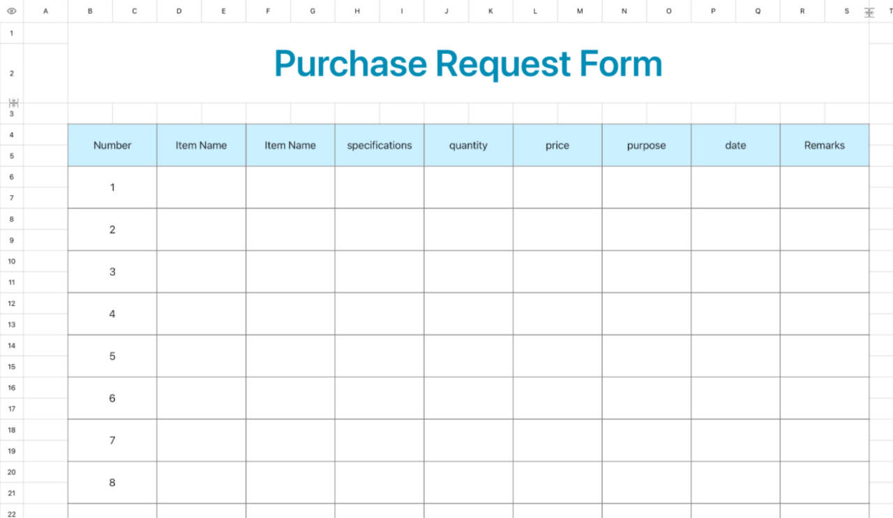 Purchase Request Form 12